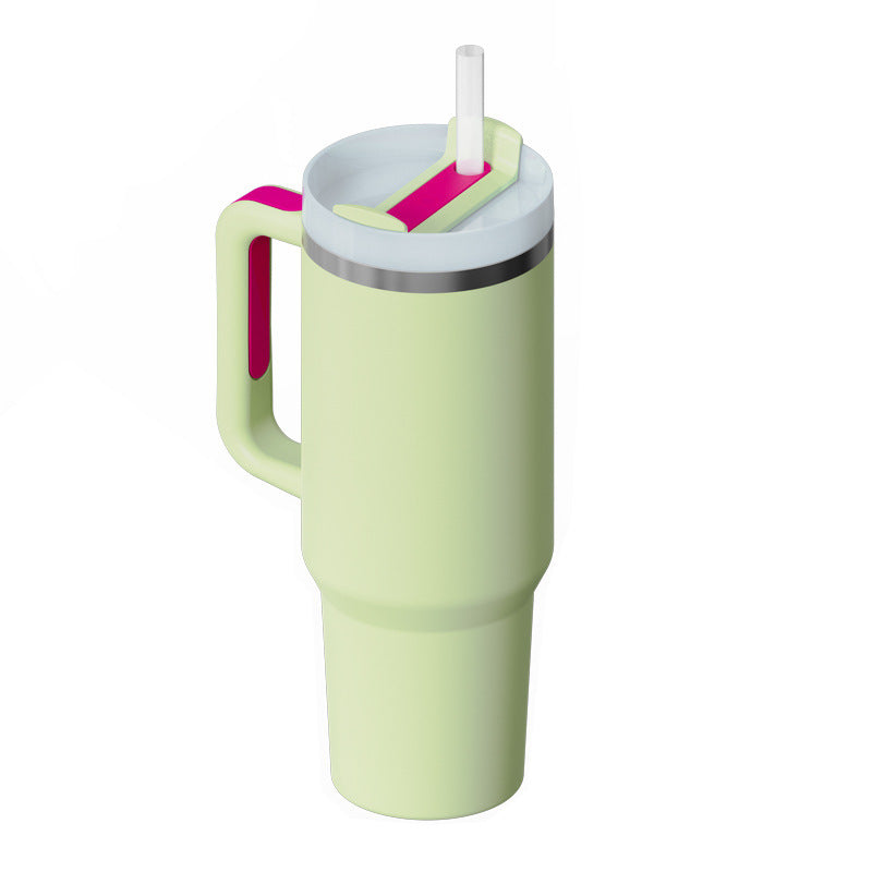 Tumbler With Handle Straw Insulated