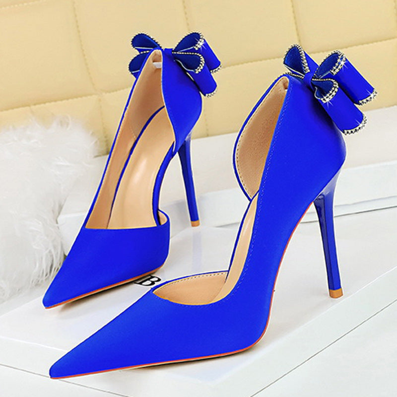 Premium low-cut rhinestone high heels online