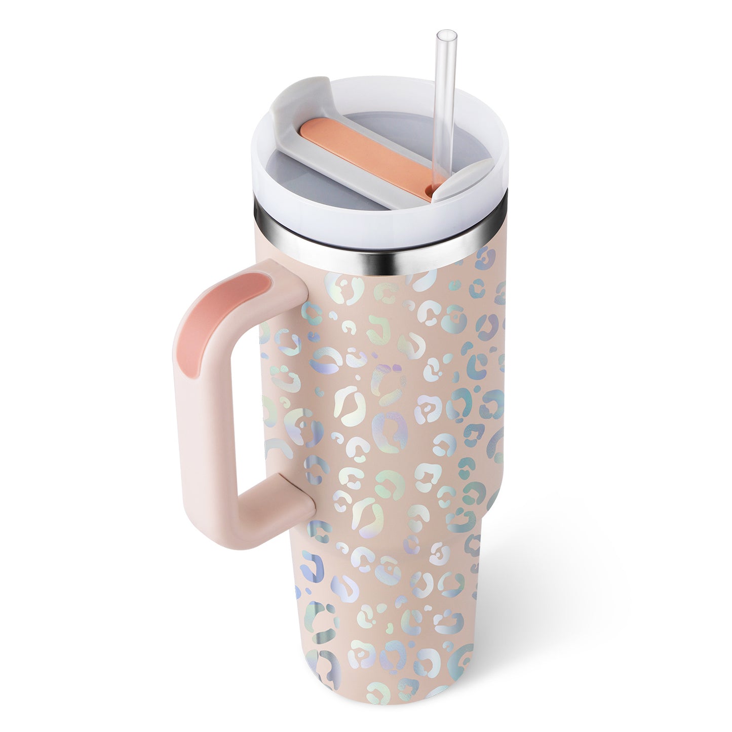 Tumbler With Handle Straw Insulated