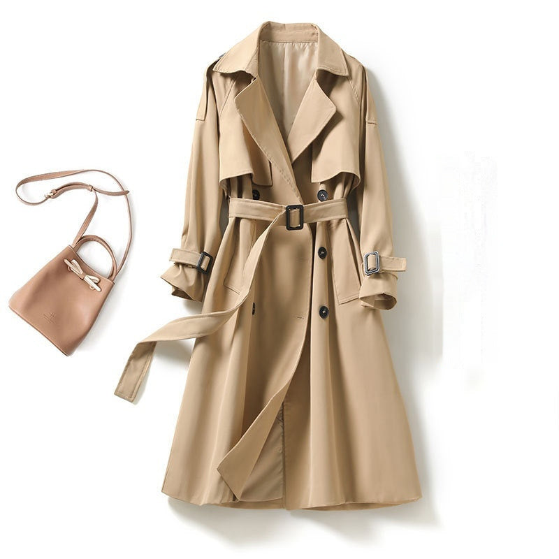 Buy latest chic mid-length trench coat