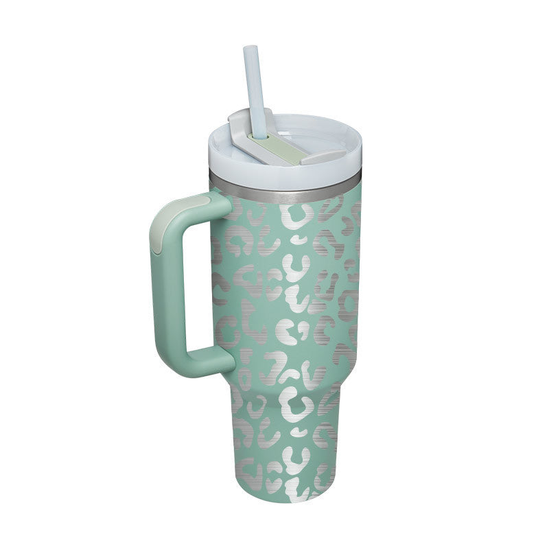 Tumbler With Handle Straw Insulated