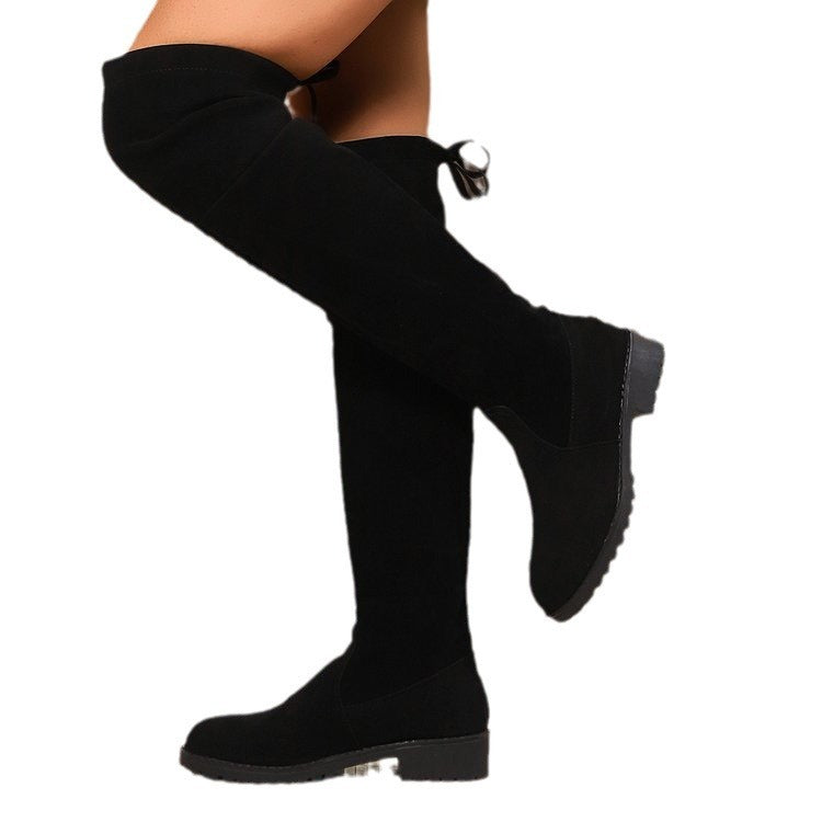 Women's High Platform Solid Color Fashion Boots