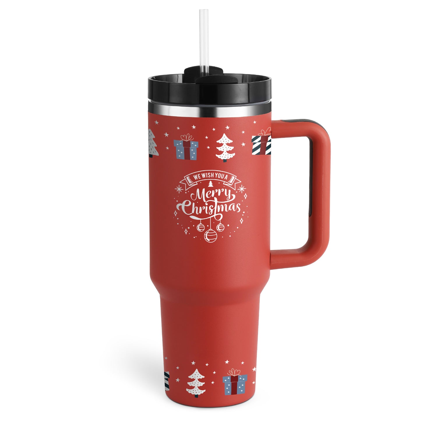 Tumbler With Handle Straw Insulated