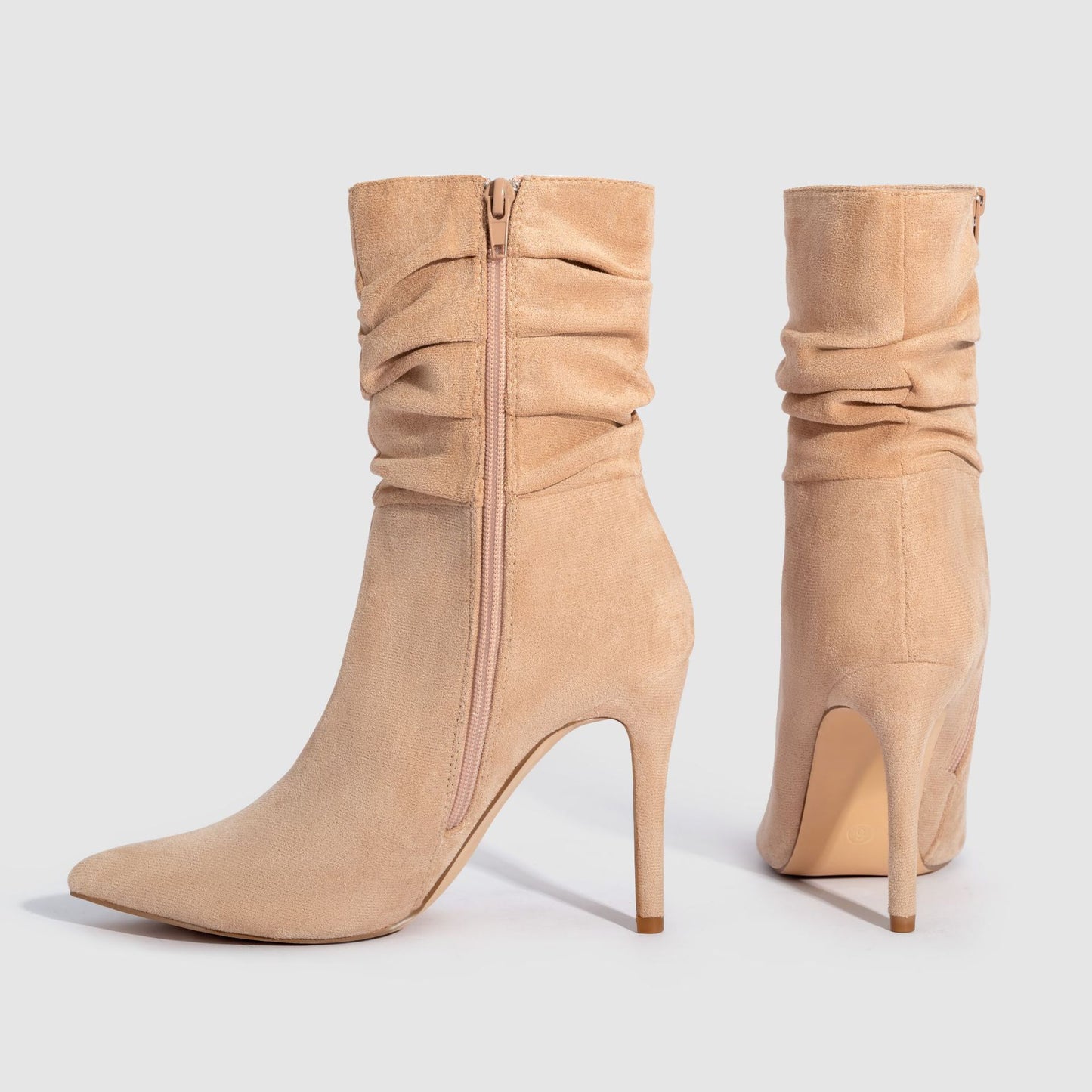 Buy Suede-Pointed High Heels Boots