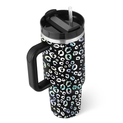 Tumbler With Handle Straw Insulated