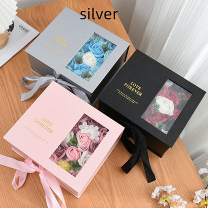 Valentine's Day Birthday Flip Love Letter Flower Box Soap Flower Suit Gift Box