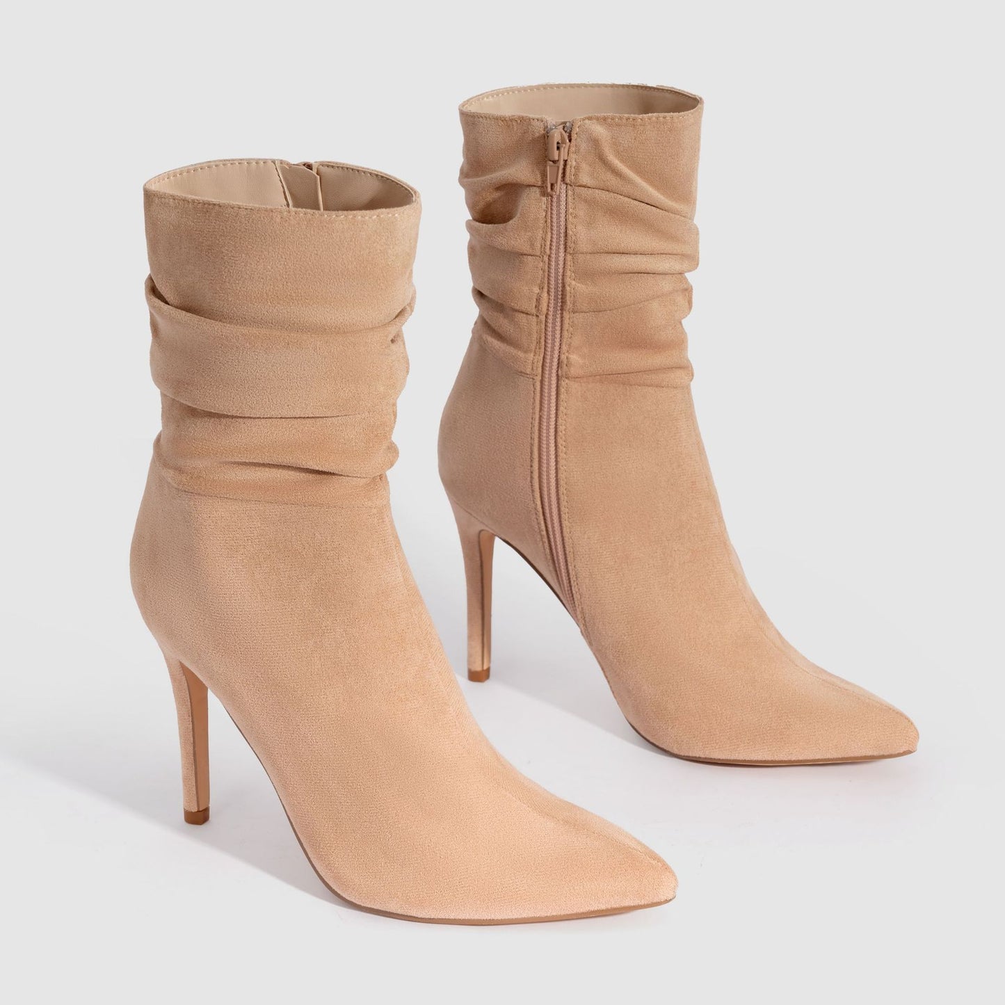 Buy Suede-Pointed High Heels Boots