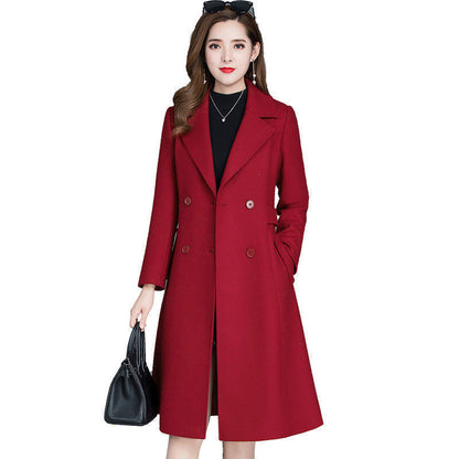 Buy Luxurious thickened woolen coat online