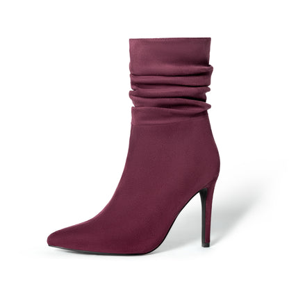 Buy Suede-Pointed High Heels Boots