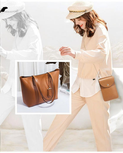 Buy synthetic leather tote bag