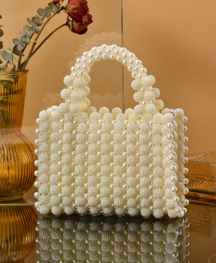 Buy pearl beaded bag for women 