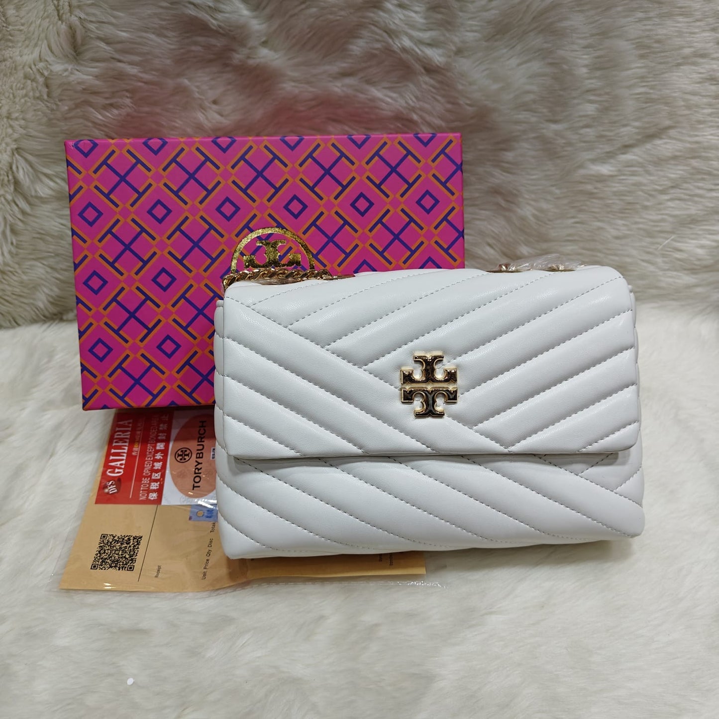 Kira Chevron Shoulder Bag-Tory Burch Inspired