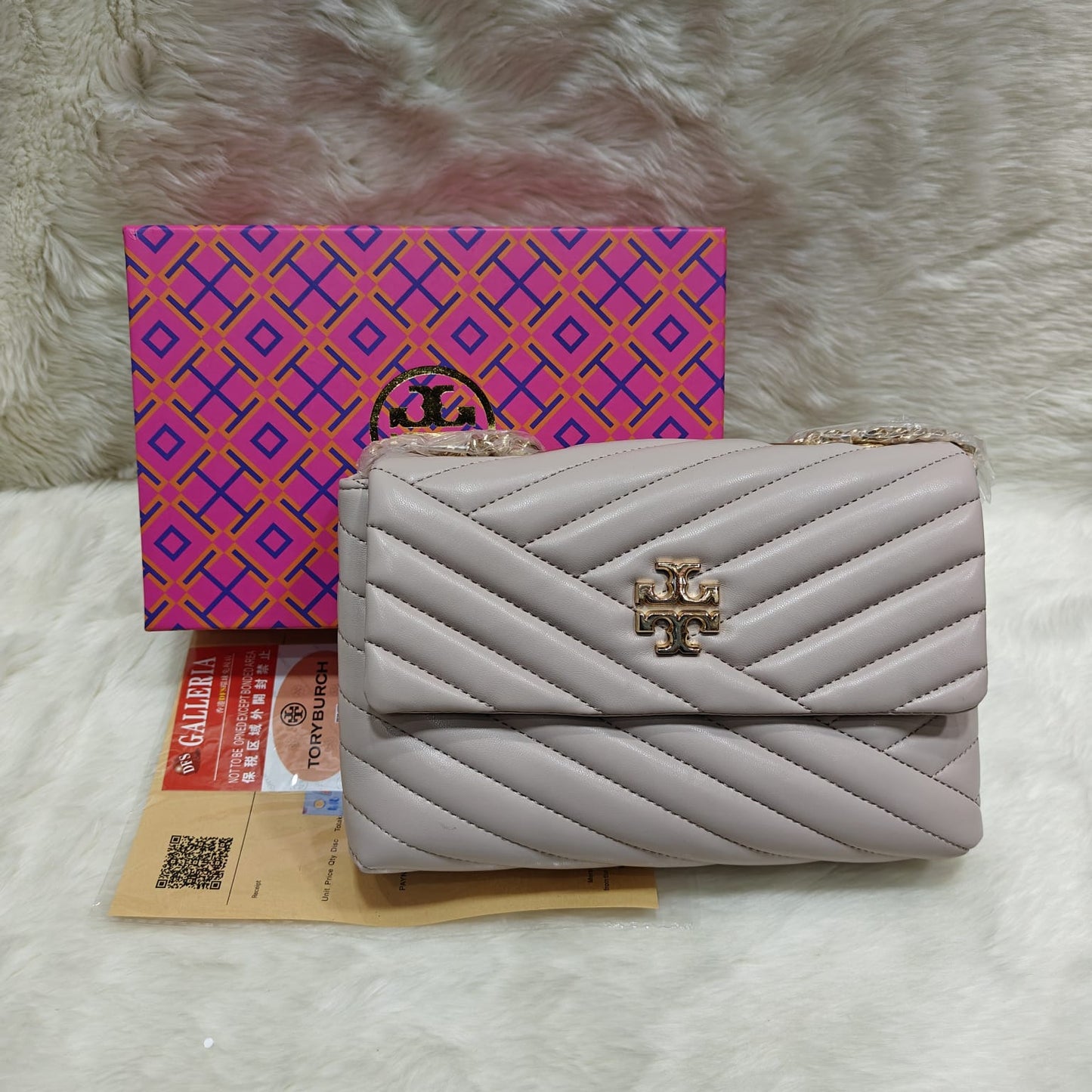 Kira Chevron Shoulder Bag-Tory Burch Inspired