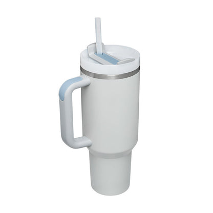 Tumbler With Handle Straw Insulated