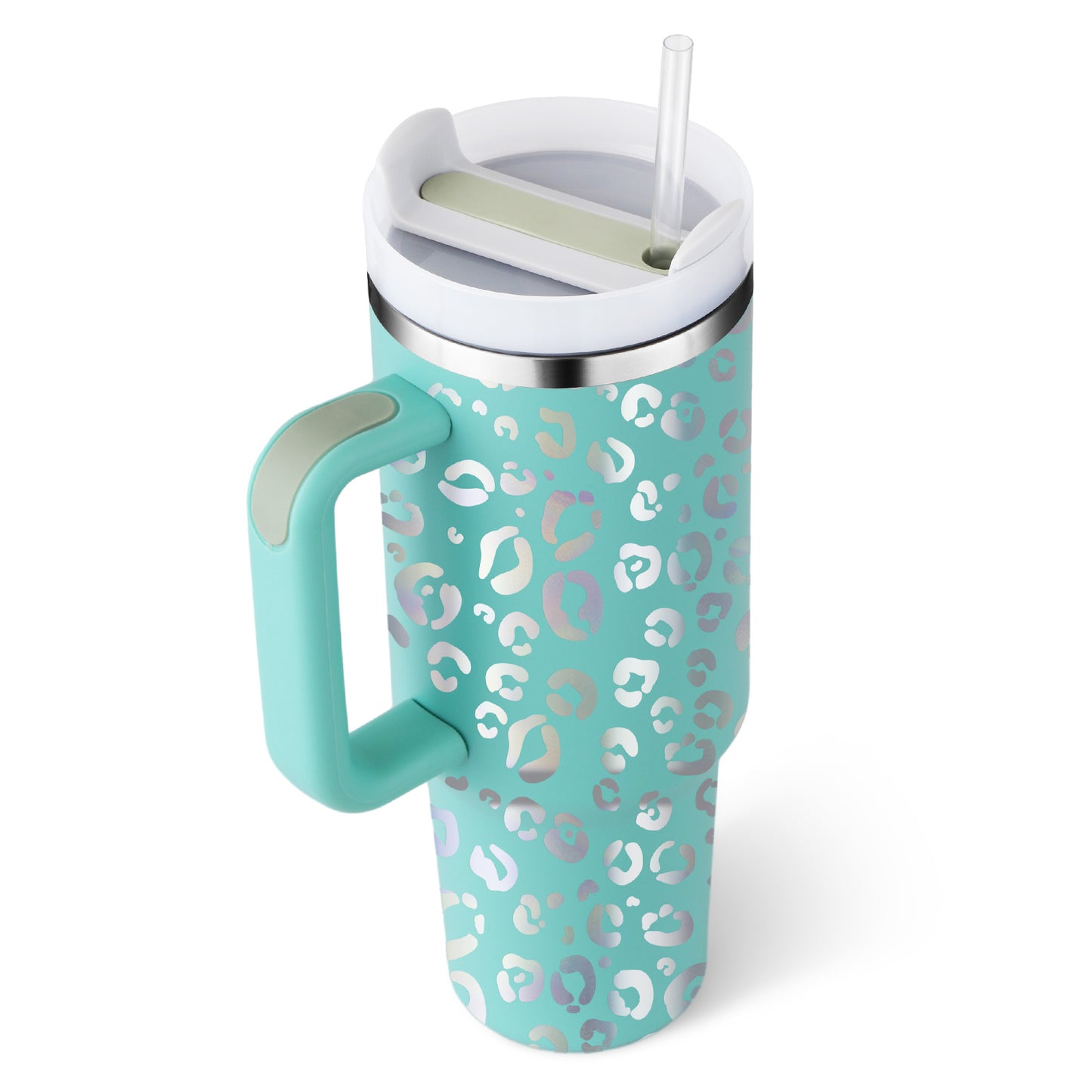 Tumbler With Handle Straw Insulated