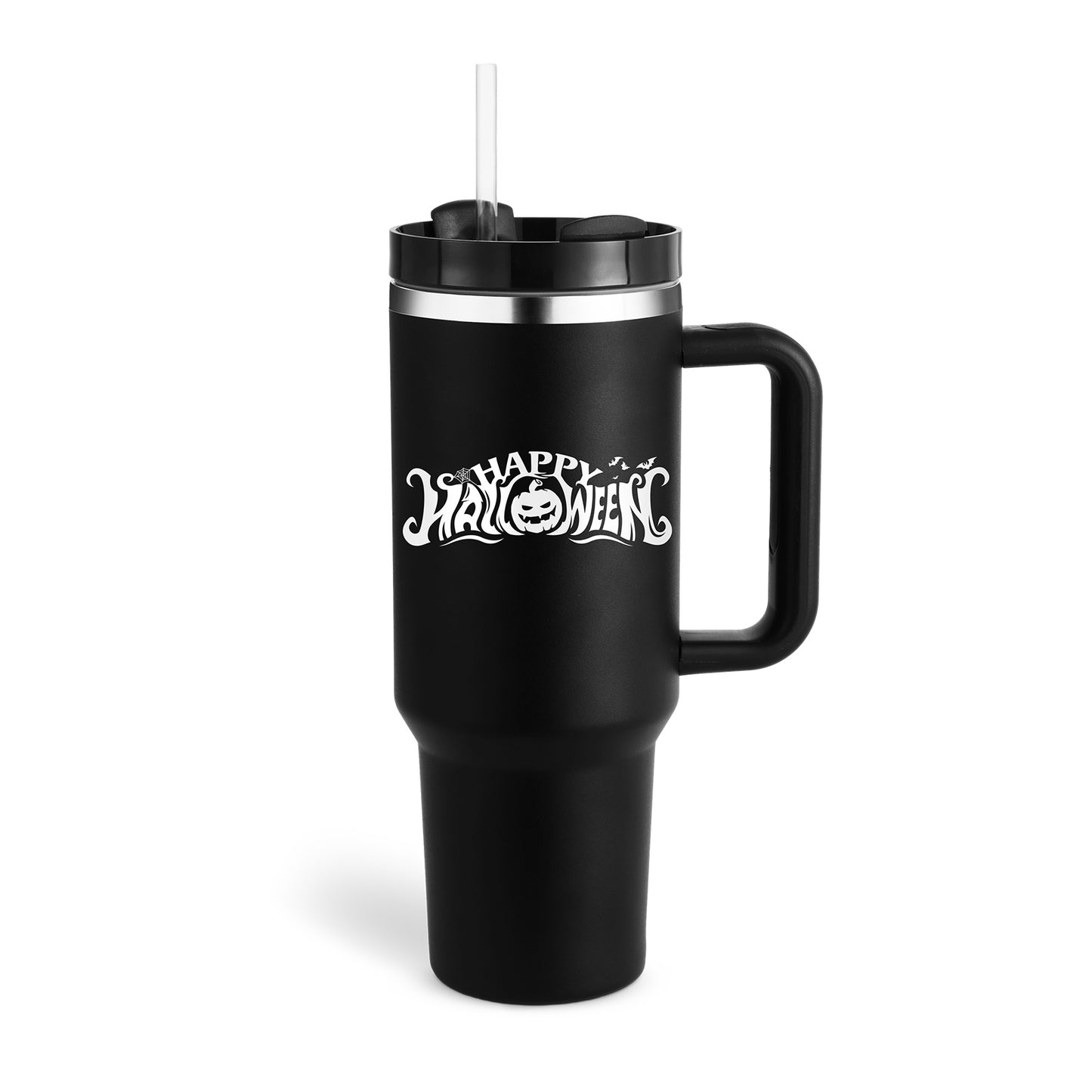 Tumbler With Handle Straw Insulated