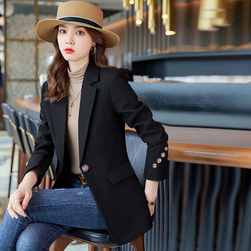 Refined Long Sleeve Blazer for Women