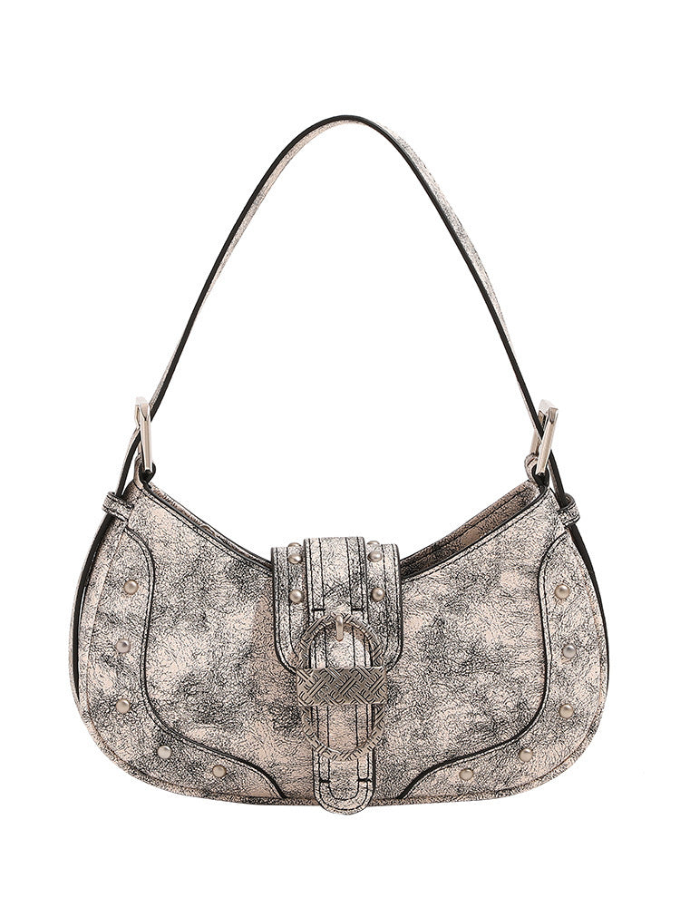 Buy velvo Rivet Hobo bag 