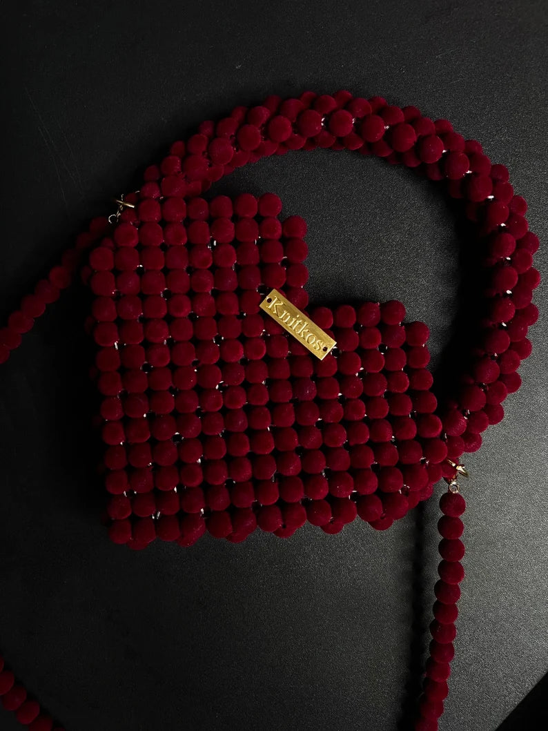 trending heart shaped hand made bag 