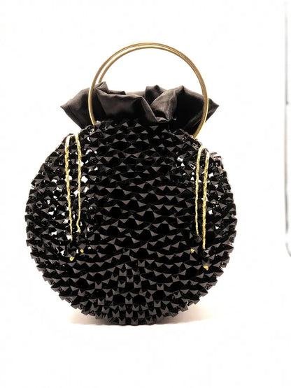 Beaded Round Handbag